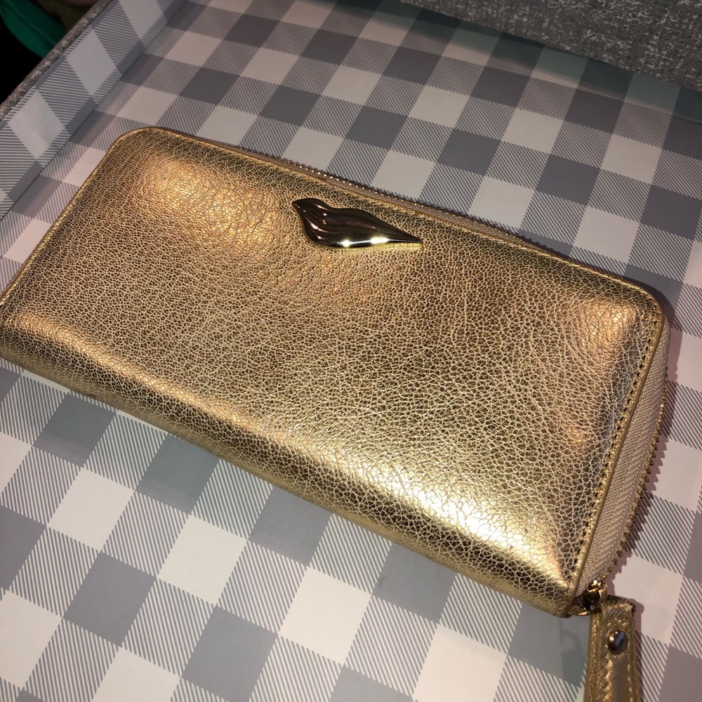 Gold DVF wallet